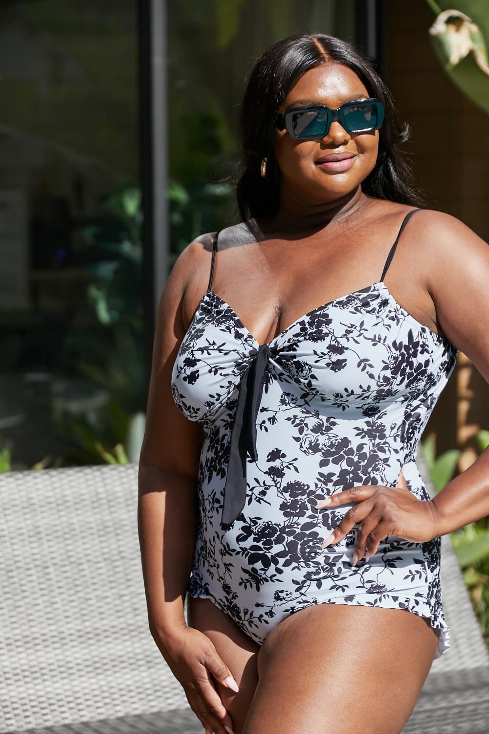 Stilla | West Swim Coate D'azur Ruffle Trim Én-delt Badedragt