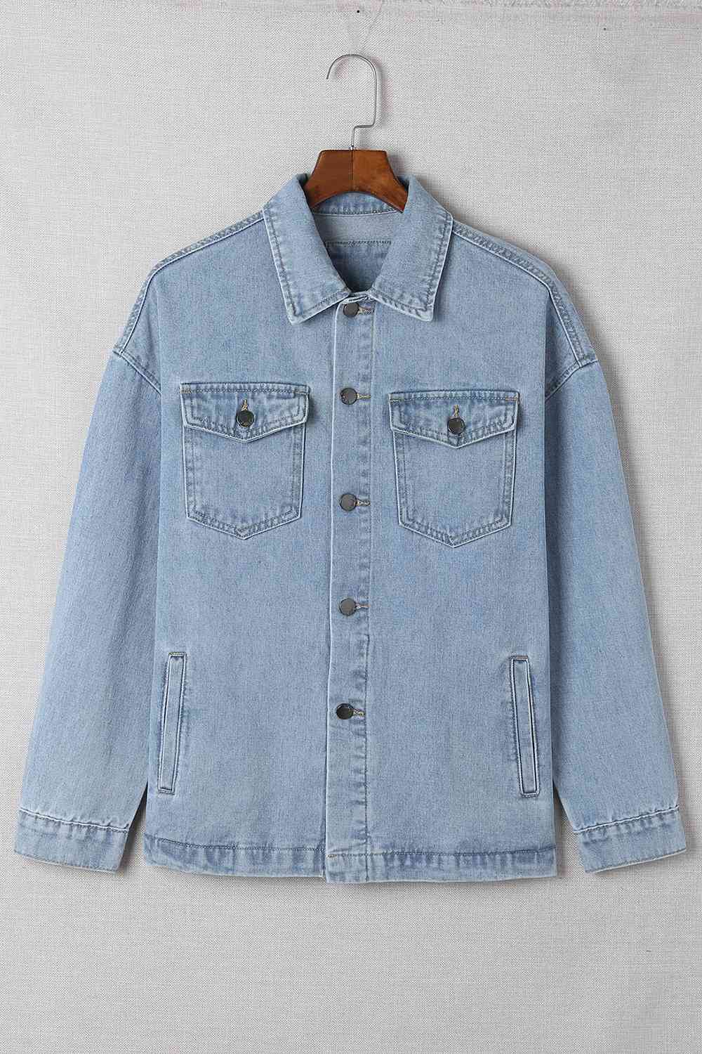 Stilla | Denimjakke Med Nedtonet Krave