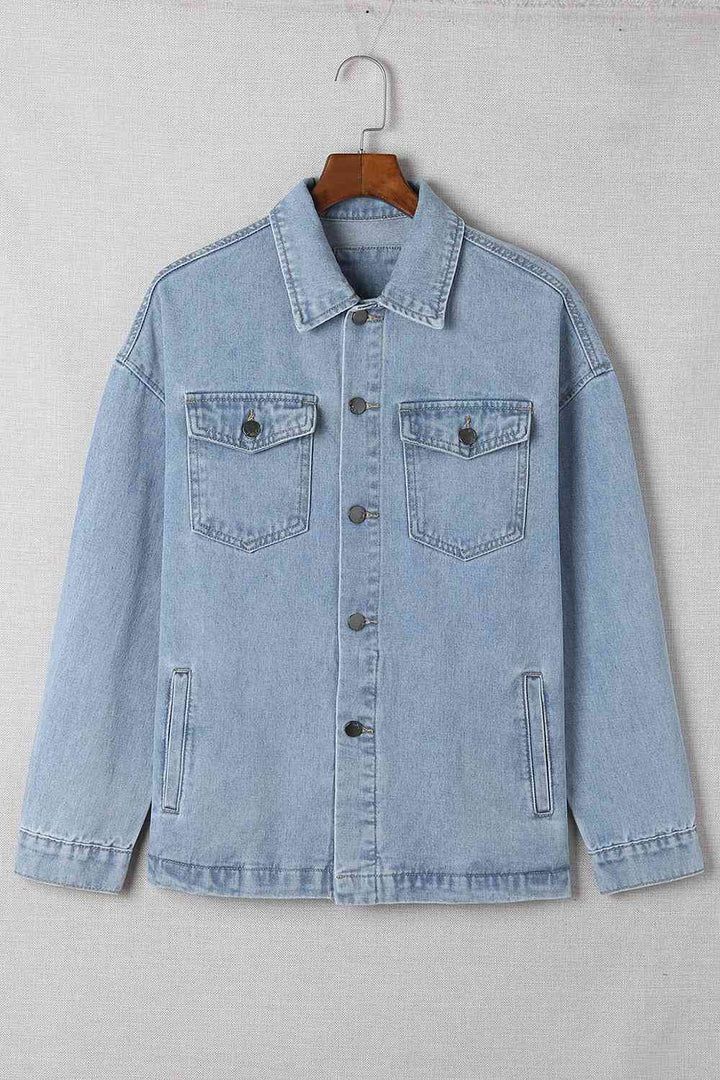 Stilla | Denimjakke Med Nedtonet Krave