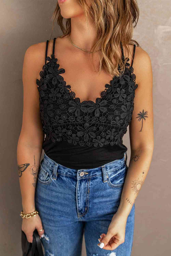 Stilla | Dobbelt Spaghetti Rem Cami Top