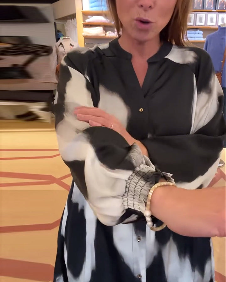 Stilla | Revers Shibori Skjorte