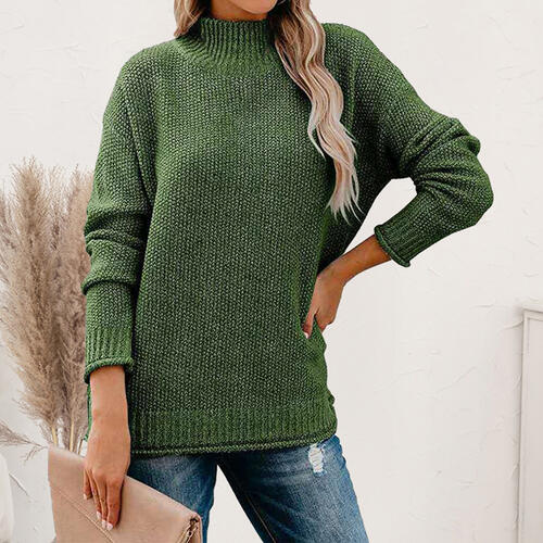 Stilla | Nakke Droppet Skulder Langærmet Sweater