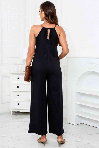 Stilla | Neck Bred Ben Jumpsuit Med Lommer
