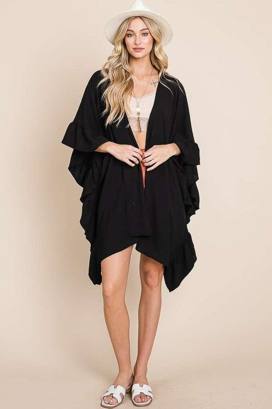Stilla | Ærmer Ruffle Kimono