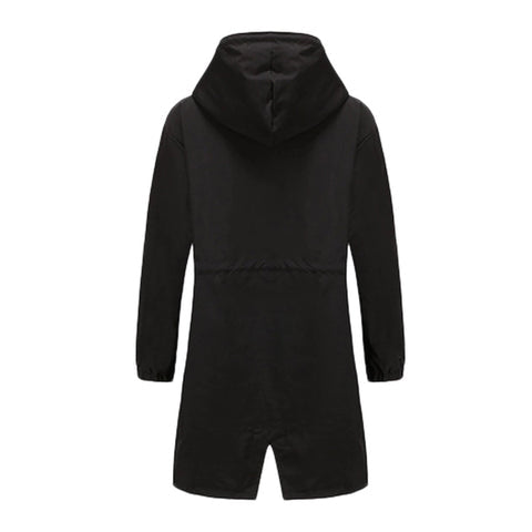 Stilla | Lang Trenchcoat Med Hætte Og Ståkrave Til Damer, Fås I Store Størrelser