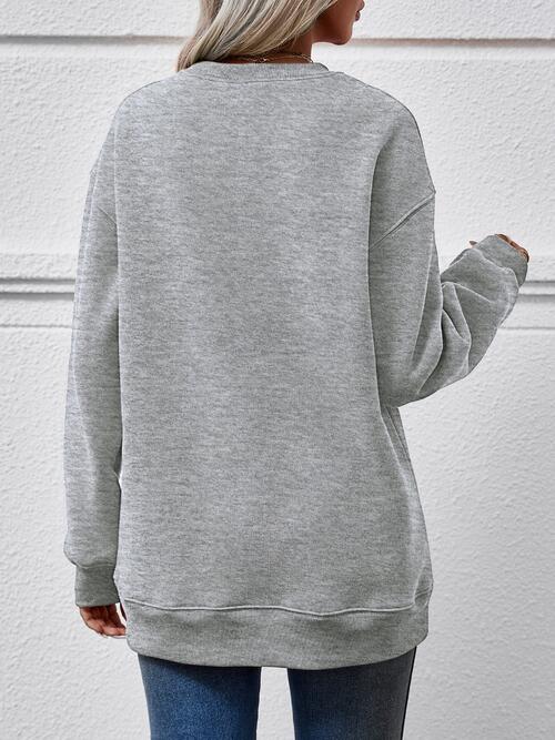 Stilla | Træ Grafik Drop Skulder Sweatshirt
