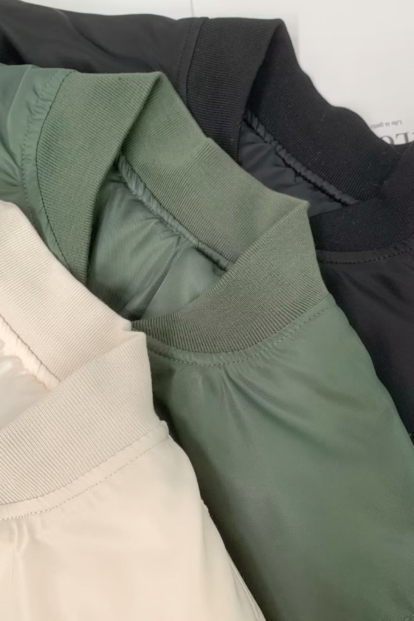 Stilla | Krave Tykkede En-sidet Flyjakke Baseballjakke