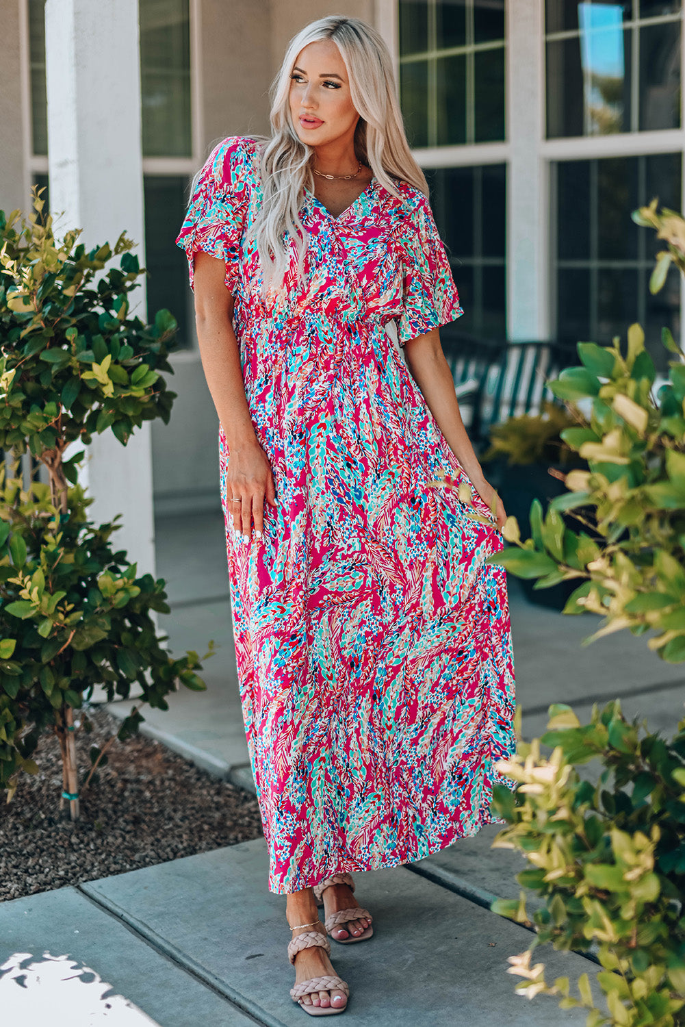 Stilla | V-Hals Maxi Kjole