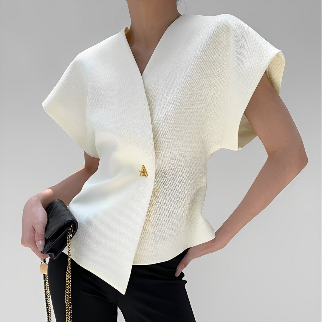 Stilla | Tætsiddende top med asymmetrisk design
