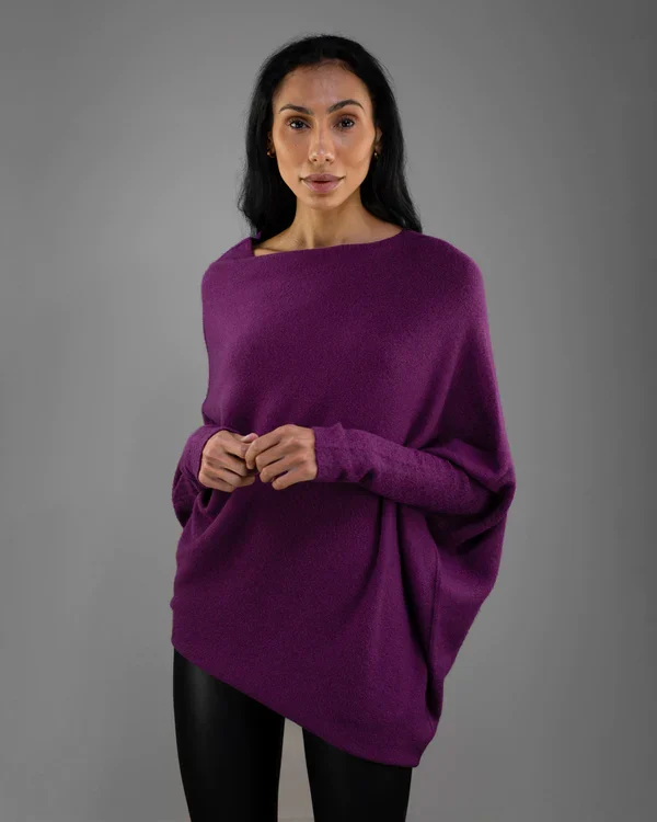 Stilla | Asymmetrisk Draperet Pullover