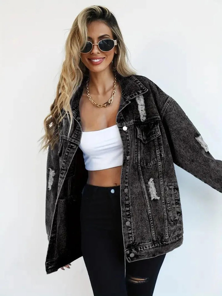 Stilla | Oversized Jeansjakke til damer
