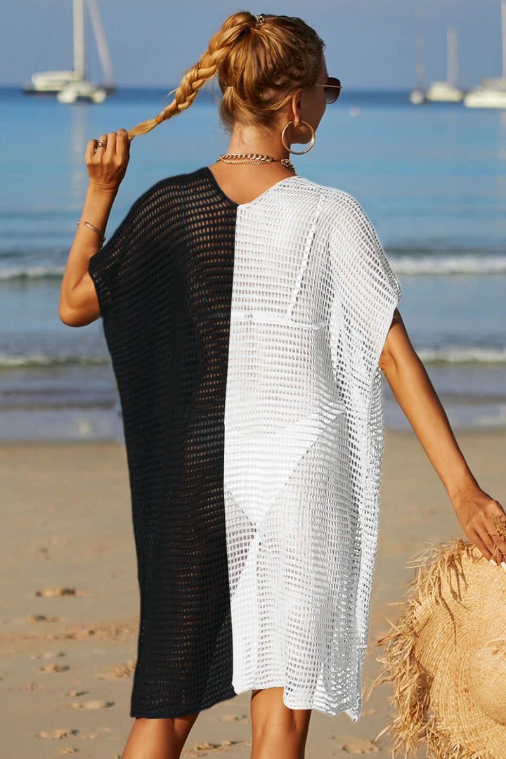 Stilla | Tone Side Slit Open Front Cover up