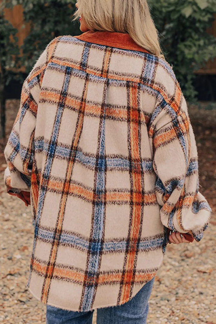 Stilla | Plus Size Plaid Button Down Jakke