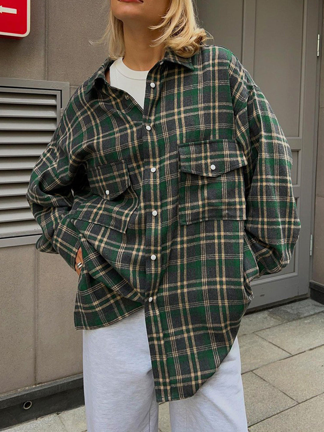 Stilla | Plaid Button Up Shacket