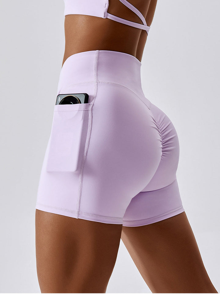 Stilla | Lommer Høj Talje Aktive Shorts