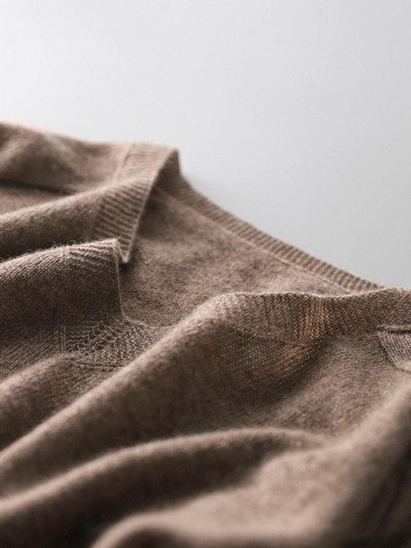 Stilla | Luksuriøs Blød Cashmere V-Hals Sweater til Kvinder
