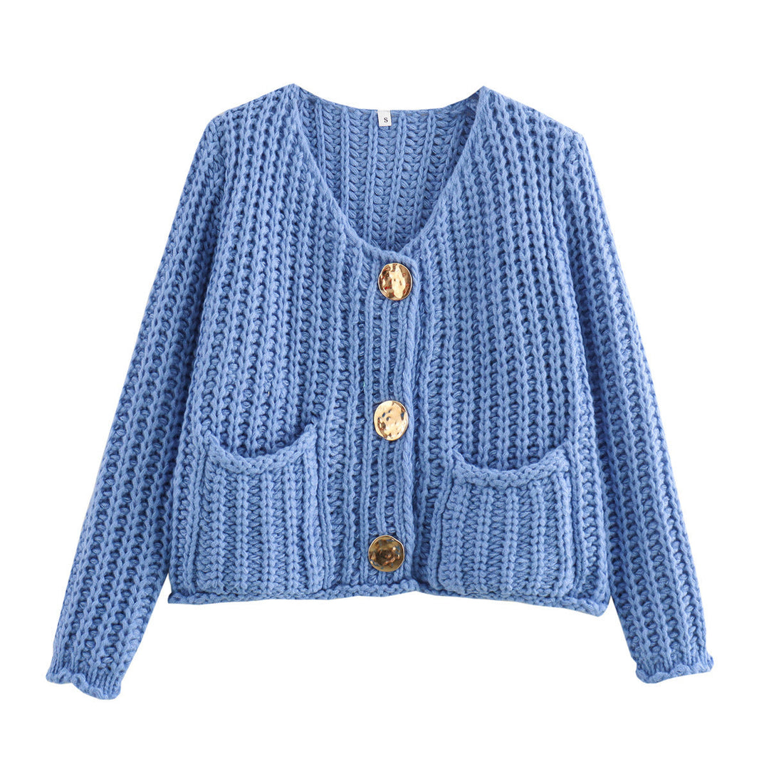 Stilla | Cozy Chic Kvinders Cardigan med Knapper og Lommer