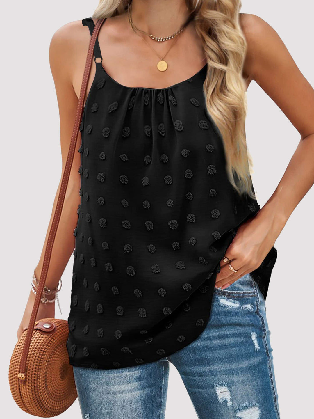 Stilla | Dot Scoop Hals Cami