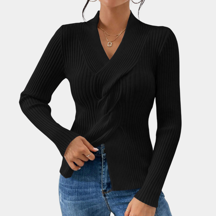 Stilla | Moderne V-Hals Sweater til Kvinder