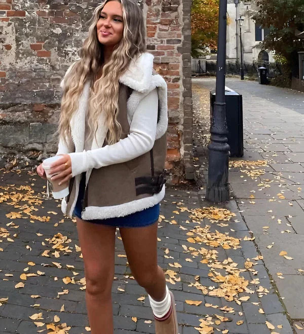 Stilla | Hannah  I Efterårsvest med Teddy Fôr
