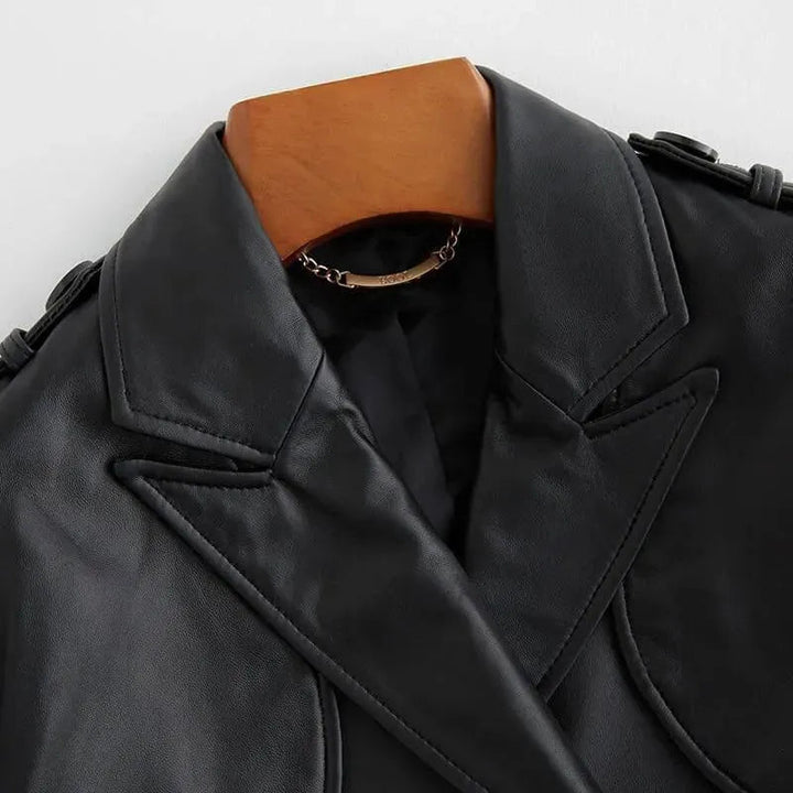 Stilla | Angel Læder-Trenchcoat til Damer