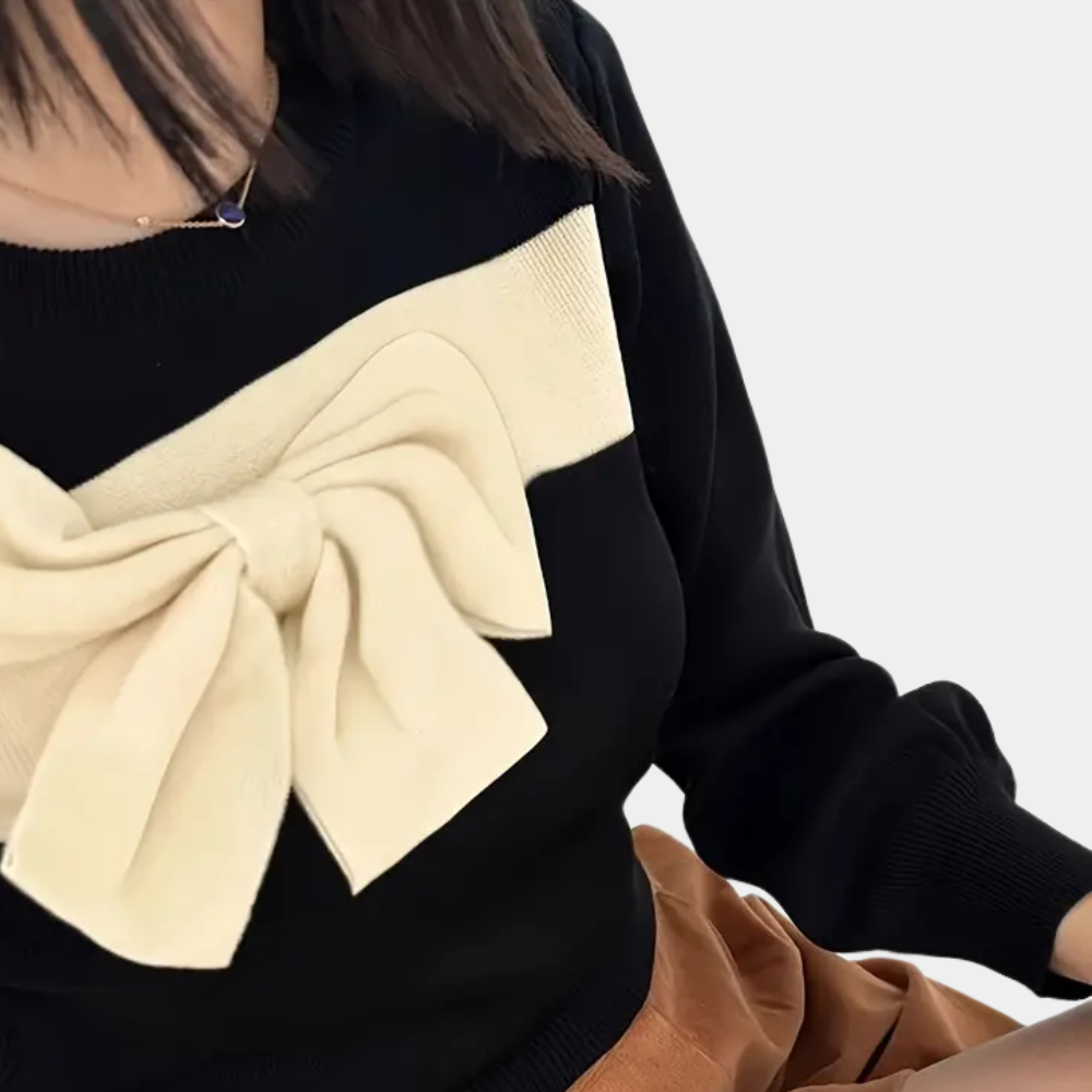 Stilla | Fashionabel Sløjfesweater til Dame