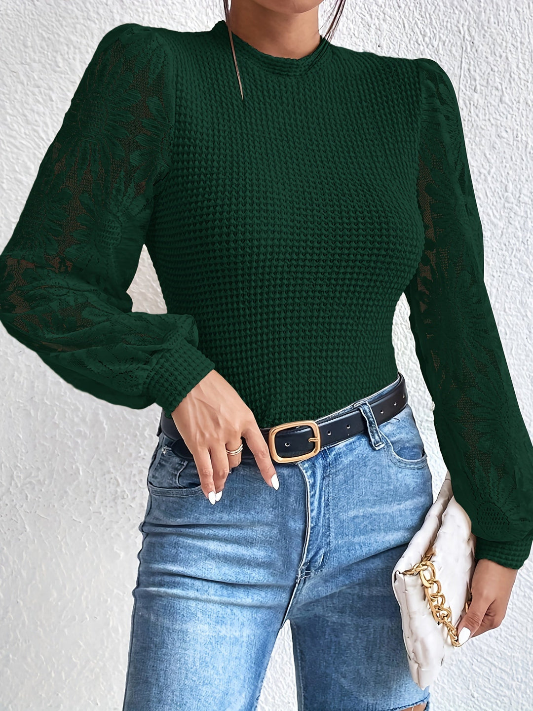 Stilla | T-shirt Med Rund Hals Og Blomsterprint