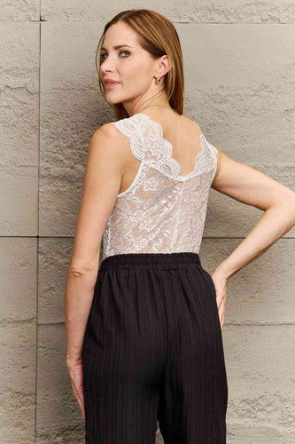 Stilla | Detail Dyk Hals Uden Ærmer Bodystocking