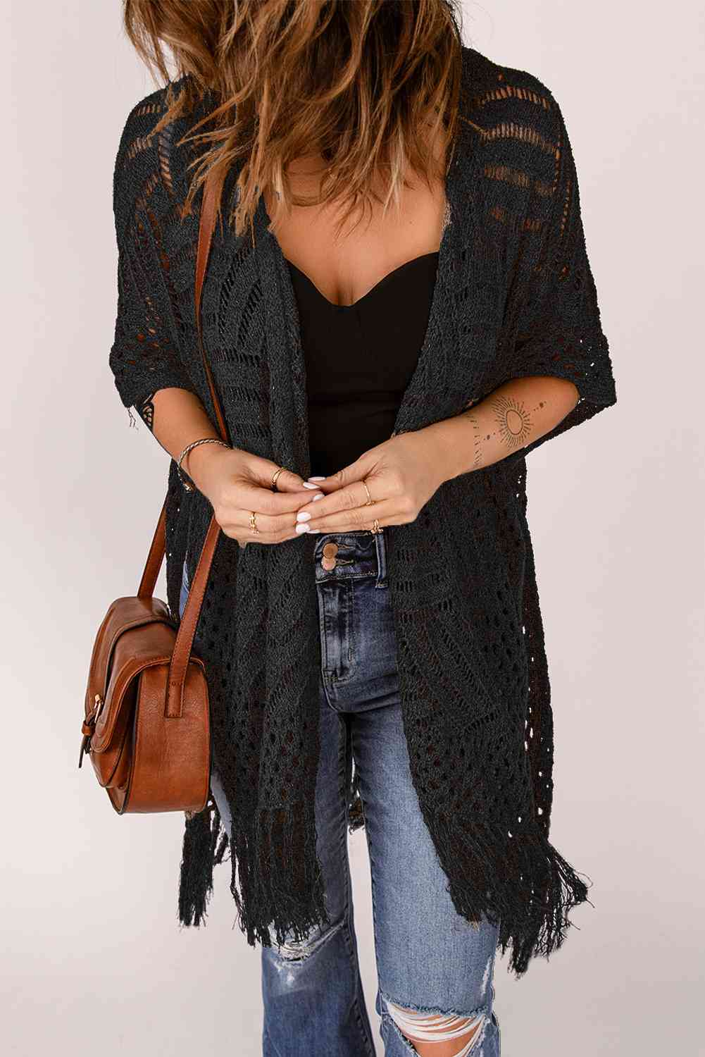 Stilla | Hem Slid Åben Front Cardigan