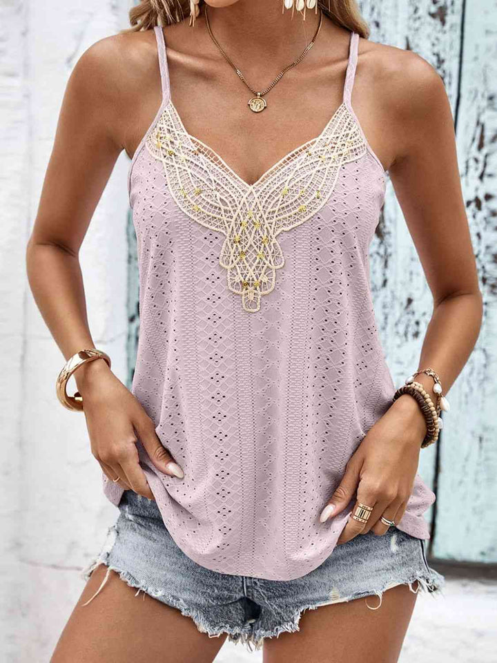 Stilla | Eyelet Cami Top