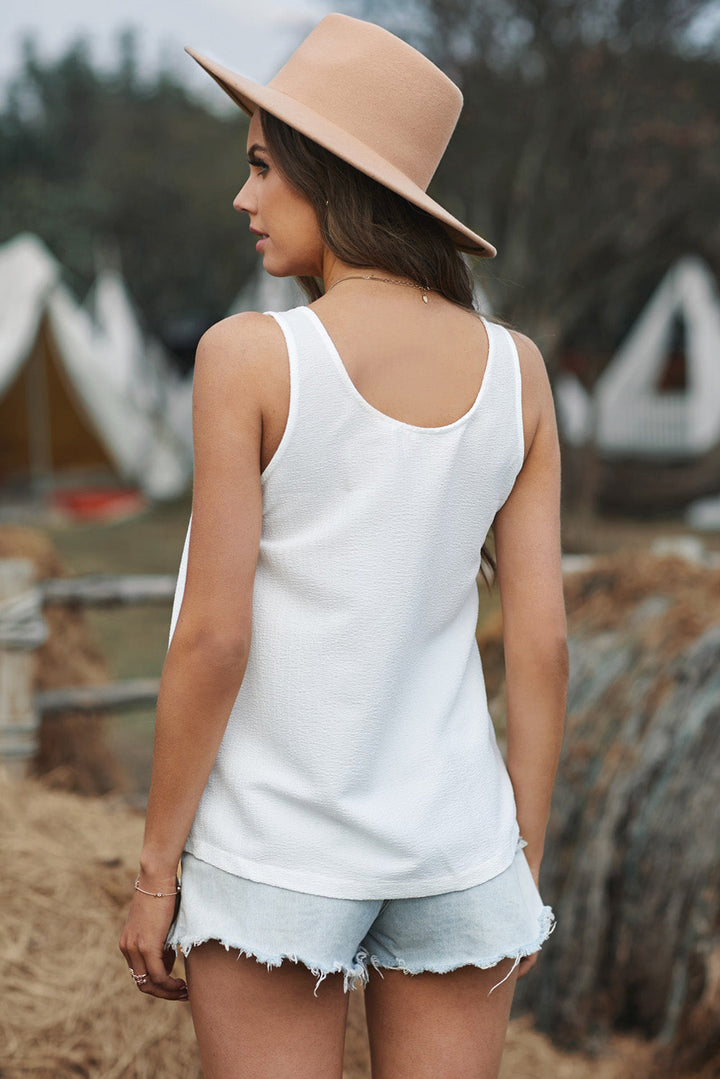 Stilla | Struktureret Cotton Tank Top