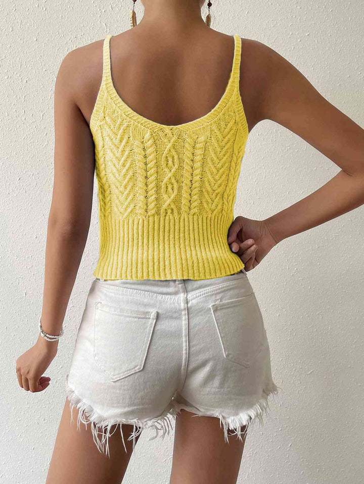 Stilla | Neck Mixed Knit Cami