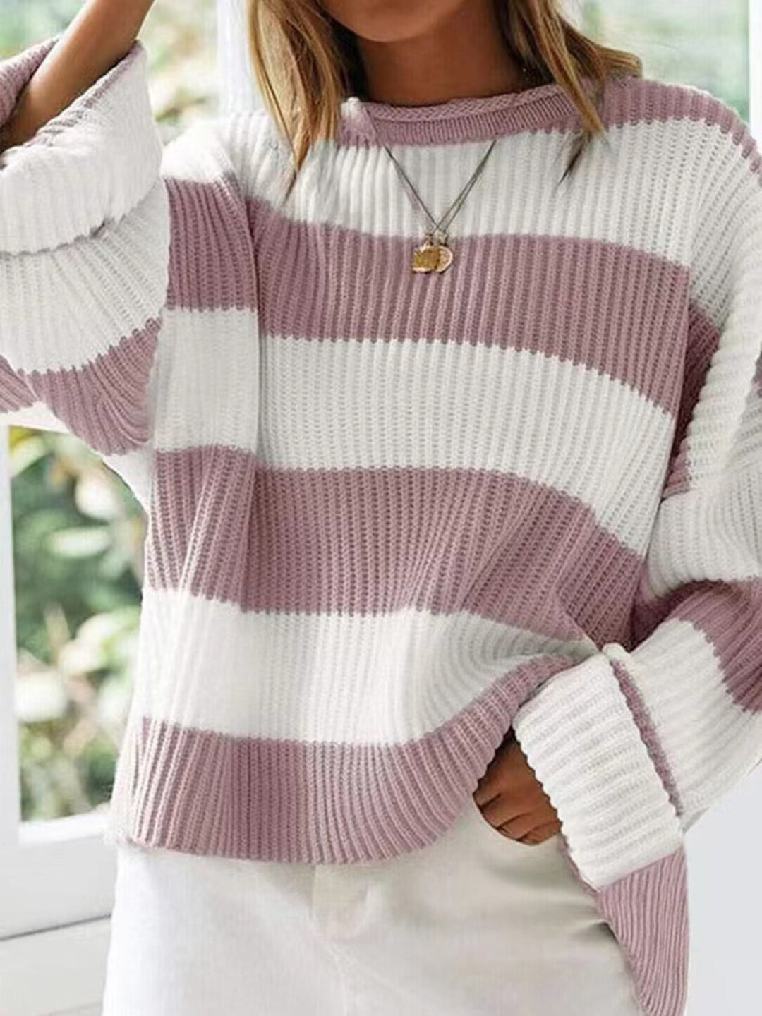 Stilla | Pullover Rundhals Med Lange Ærmer