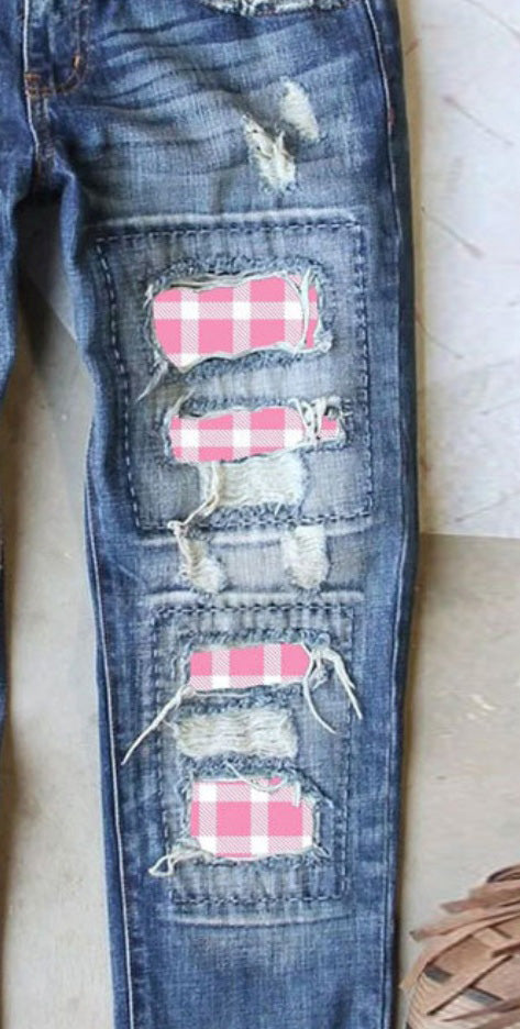 Stilla | Printet Lige Jeans