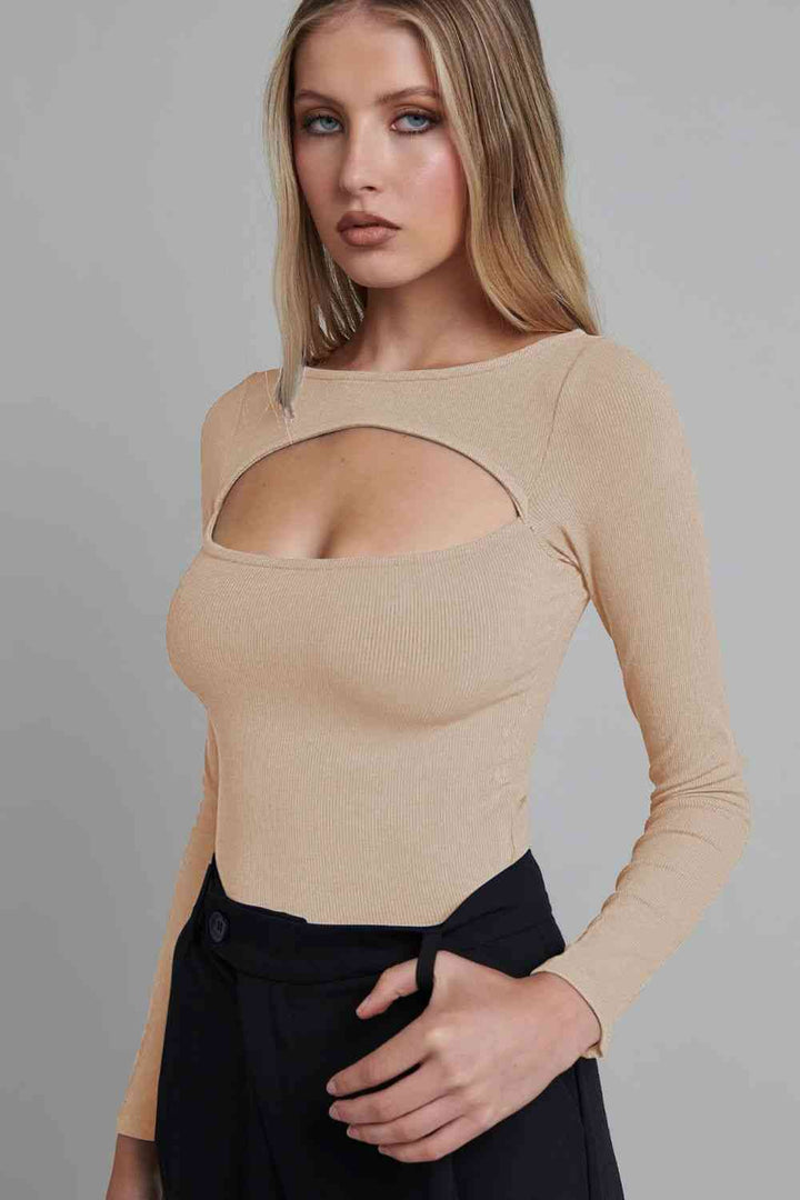 Stilla | Ribbet Langærmet Bodysuit
