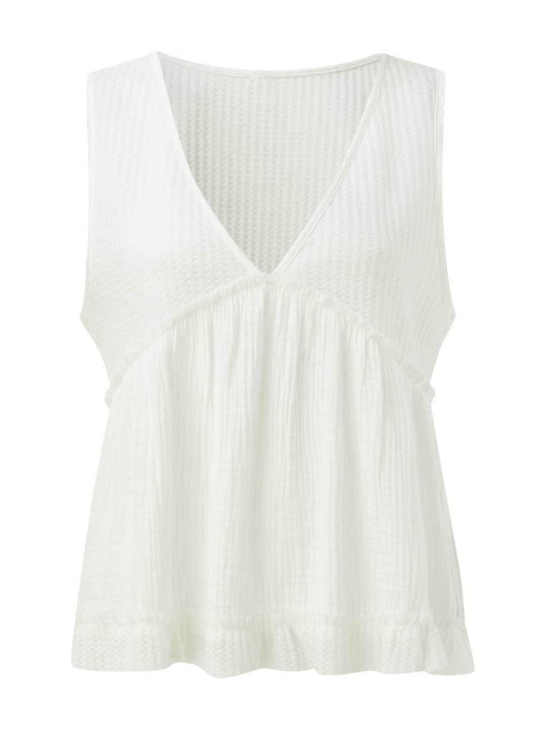 Stilla | Strik Frill V-Hals Tank
