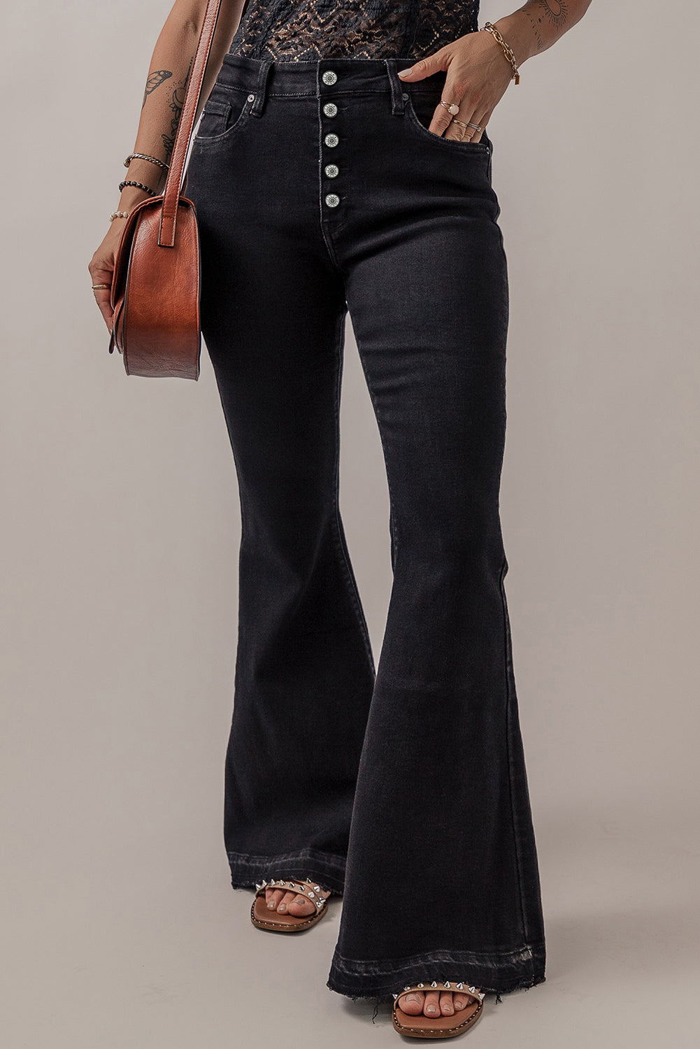 Stilla | Fly Flare Jeans med Lommer