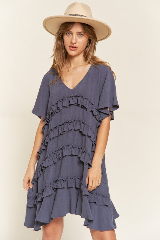 Stilla | Ruffle Mini Kjole