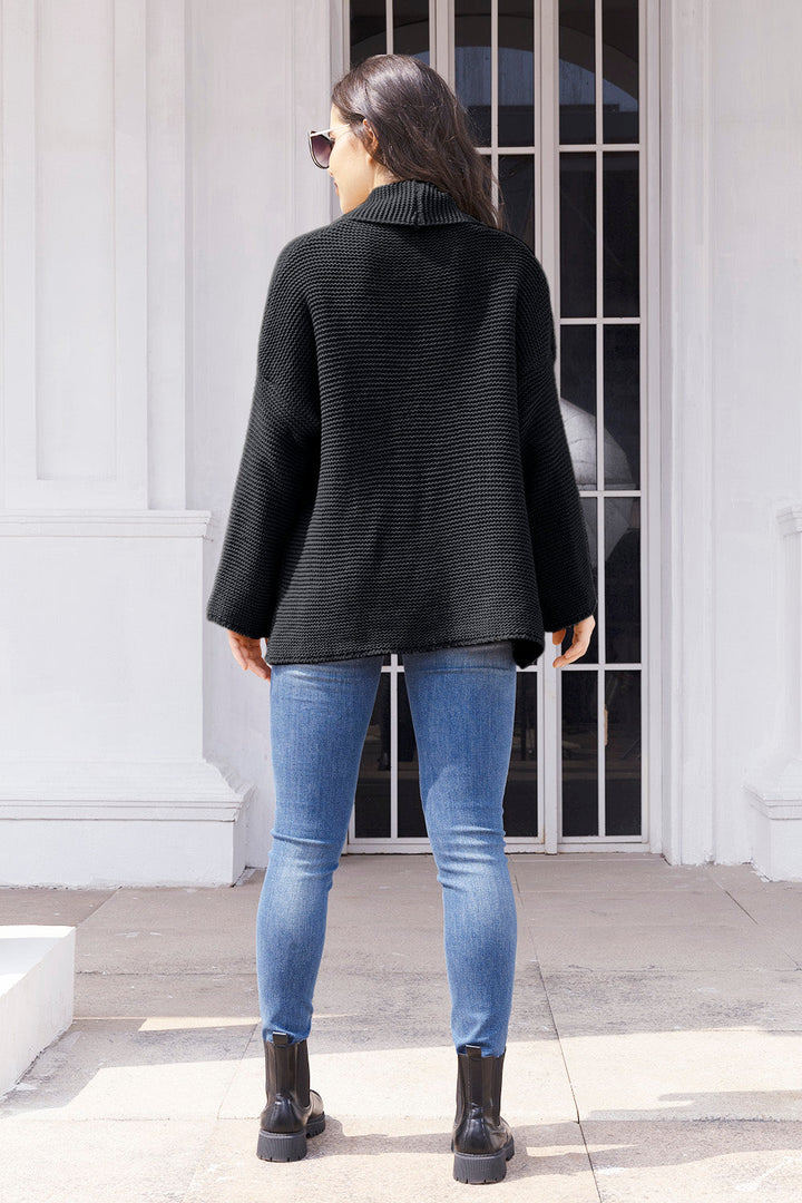 Stilla | Åben Front Langærmet Cardigan
