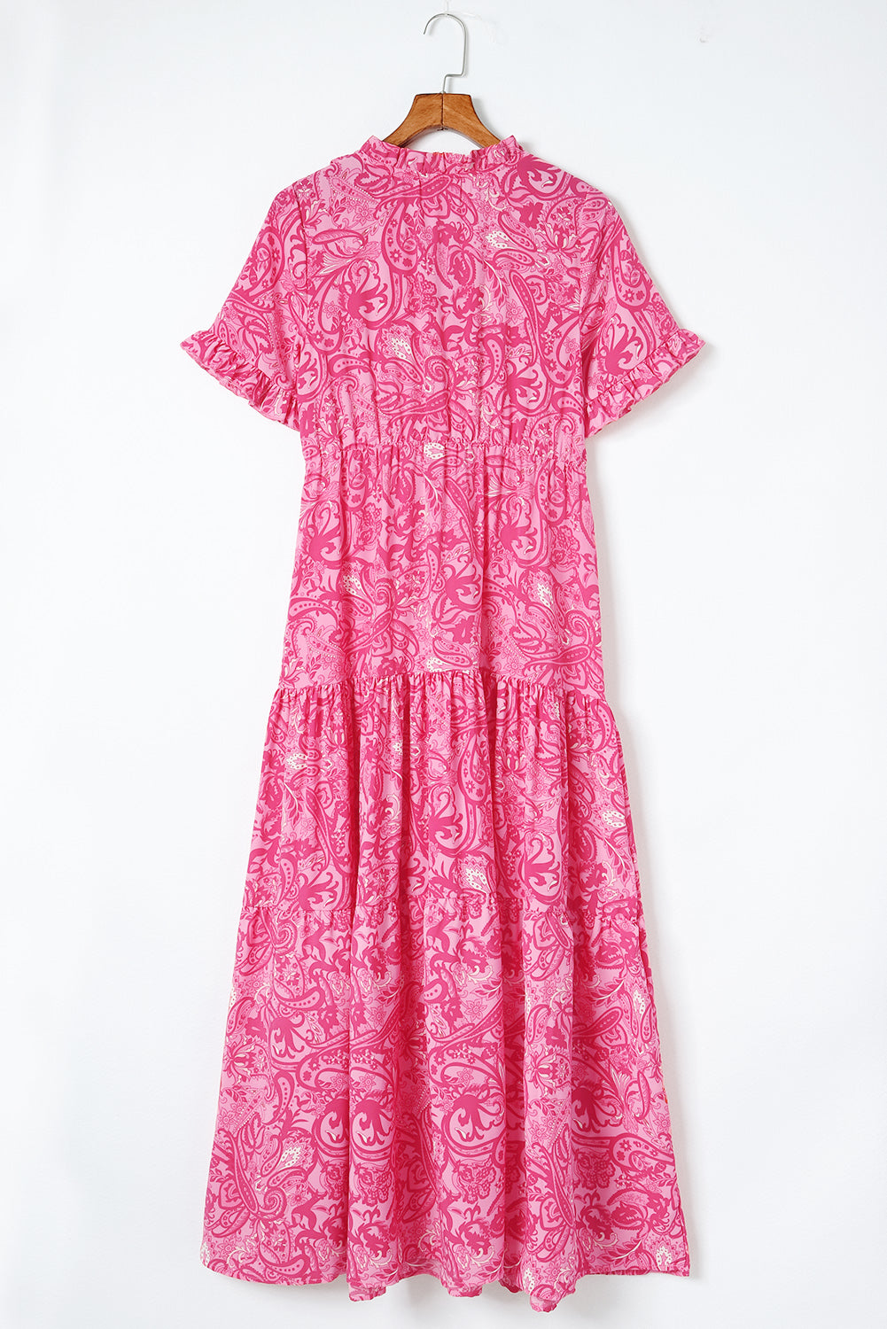Stilla | Print Flounce Sleeve Maxi Kjole