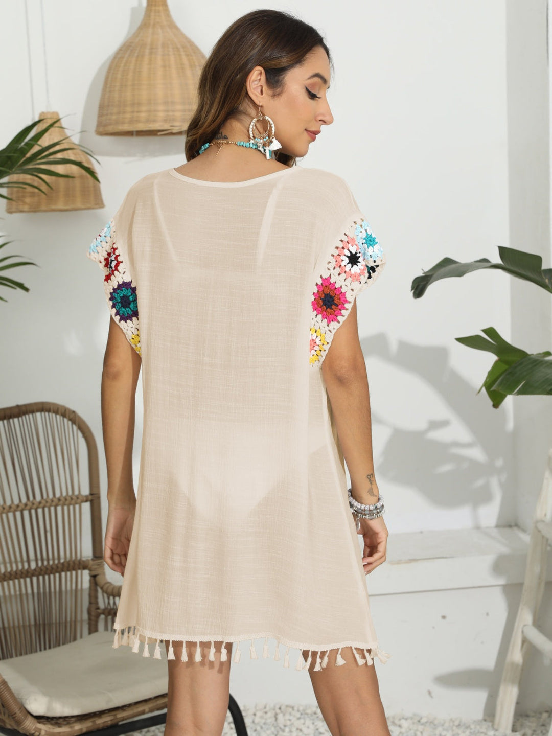 Stilla | Båd Hals Flutter Ærme Cover up