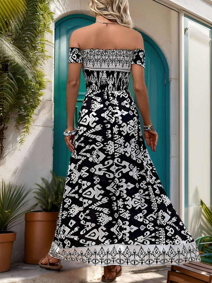 Stilla | Slids Printed Off-shoulder Dress