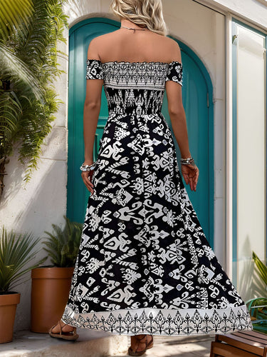 Stilla | Slids Printed Off-shoulder Dress