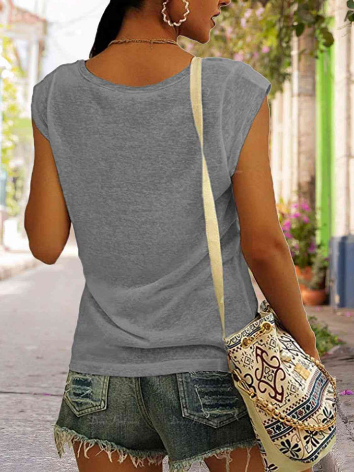 Stilla | Størrelse Hjerte Grafik V-hals Tank