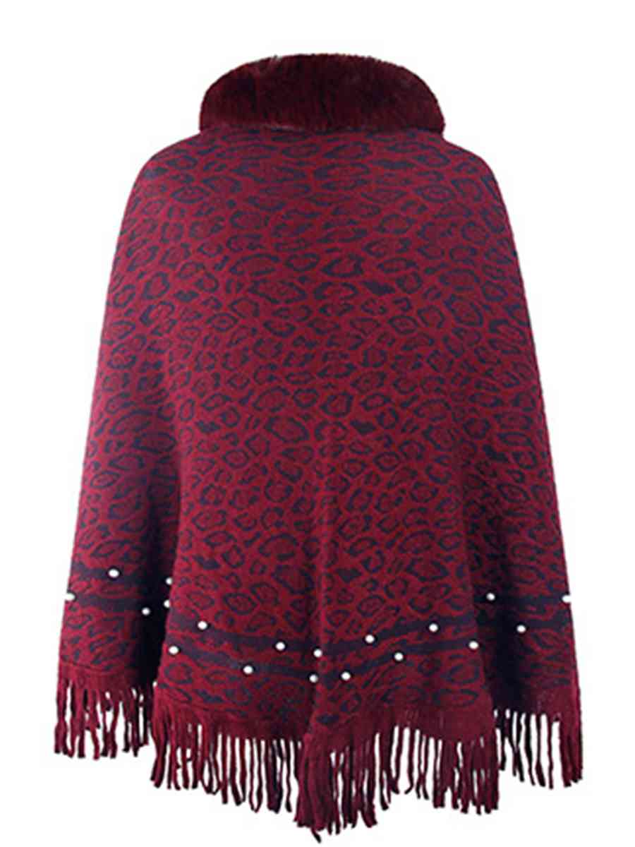 Stilla | Fringed Hem Poncho