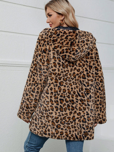 Stilla | Leopard Hættetrøje Langærmet Jakke