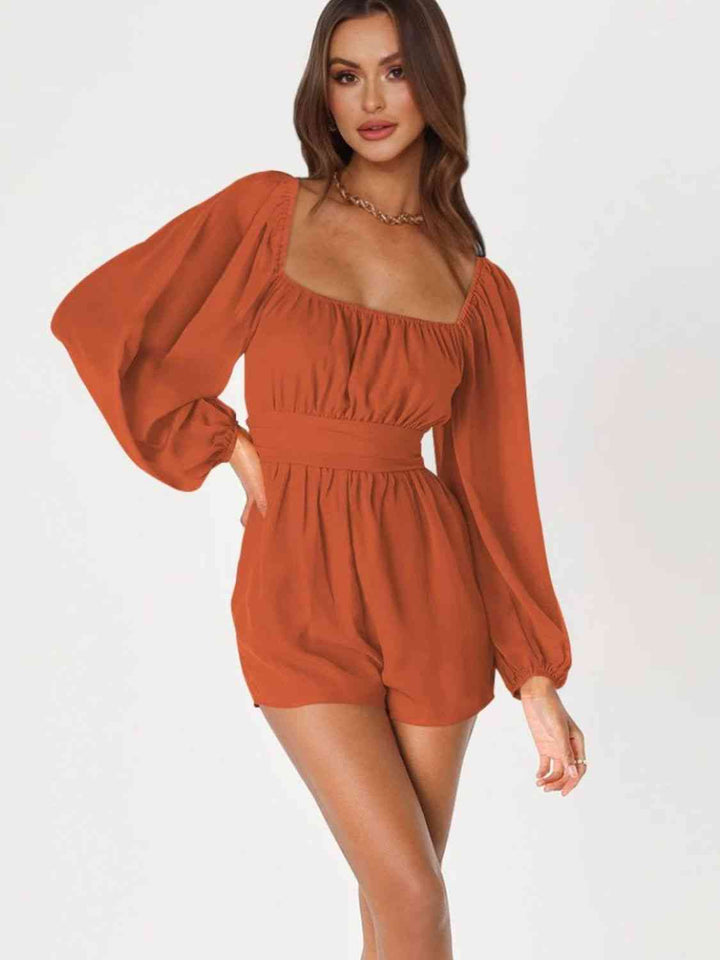 Stilla | Bag Smoked Ballonærme Romper