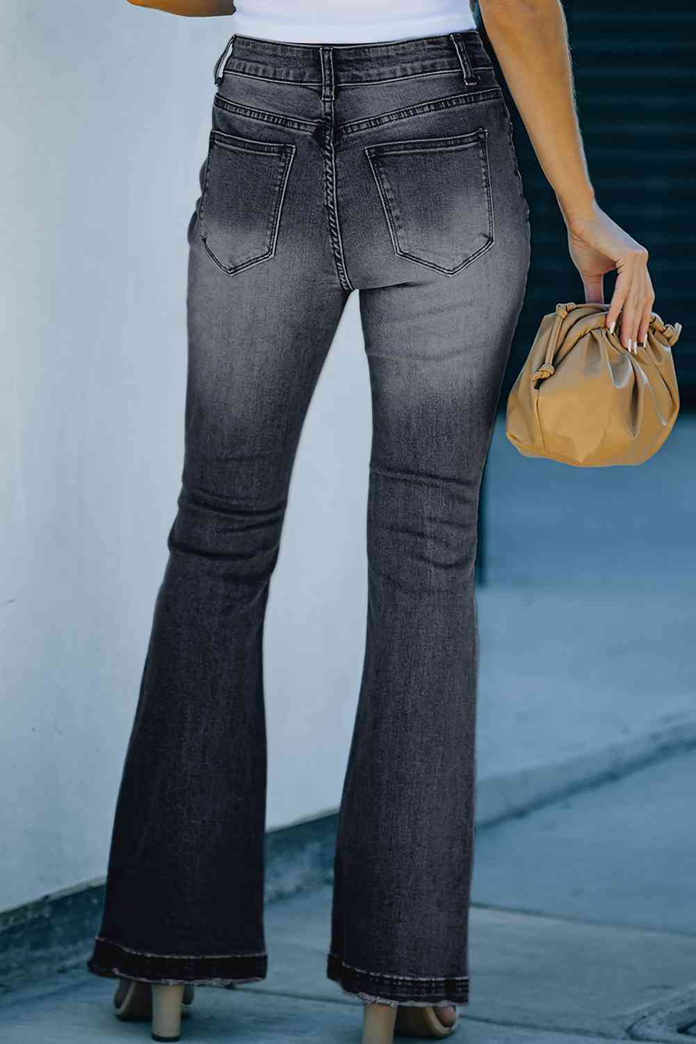Stilla | Button-fly Flare Jeans