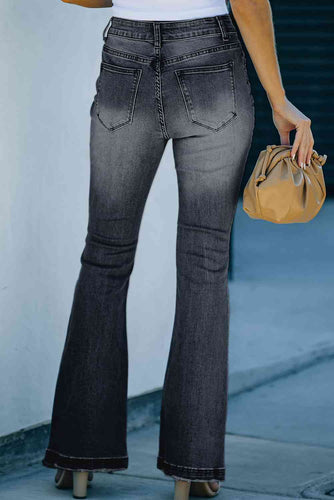 Stilla | Button-fly Flare Jeans
