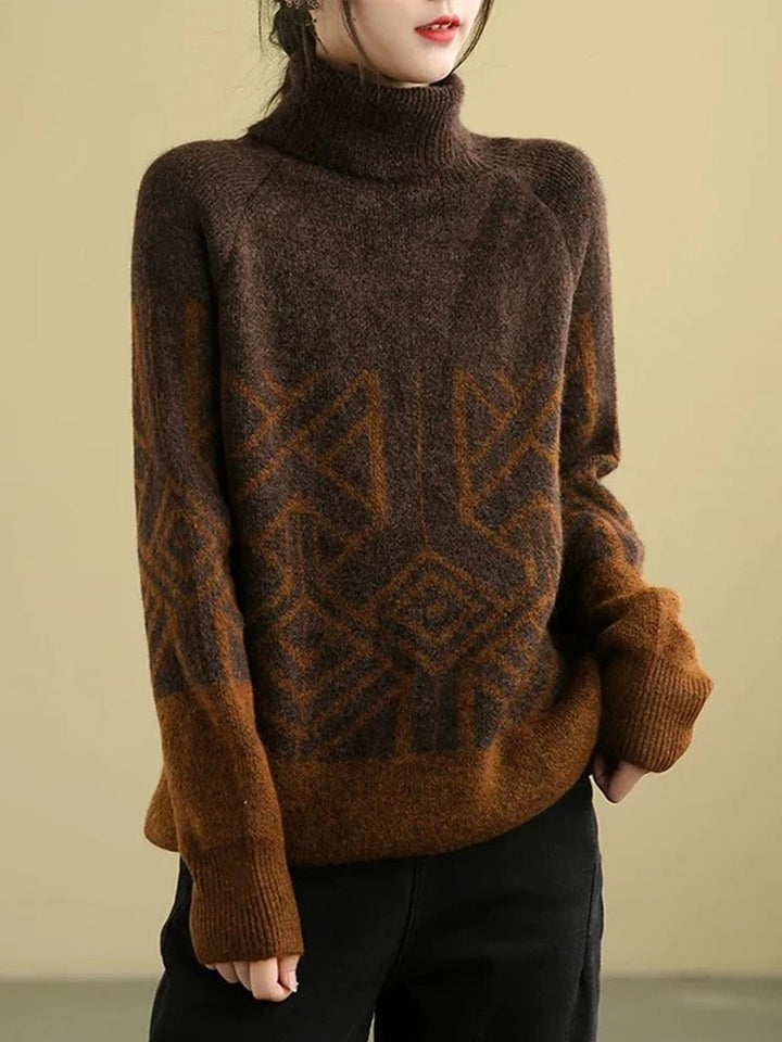 Stilla | Strikpullover med rullekrave